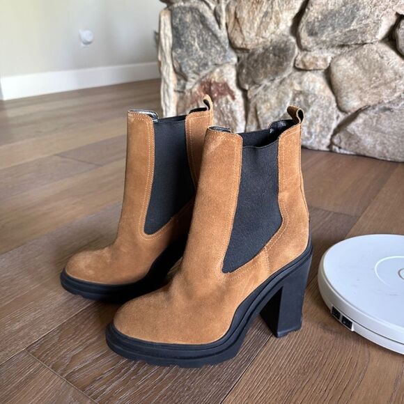 Marc Fisher LTD Ramio Pull On Chelsea Boot in Dark Natural - Picture 4 of 8